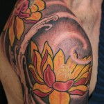 Carol’s Oriental Lotus Flower Tattoo Design - Zealand Tattoo