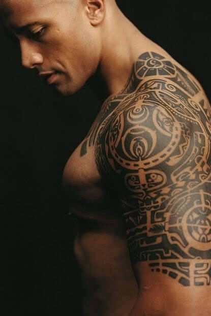 Dwayne Johnson Polynesian Tattoo Zealand Tattoo 