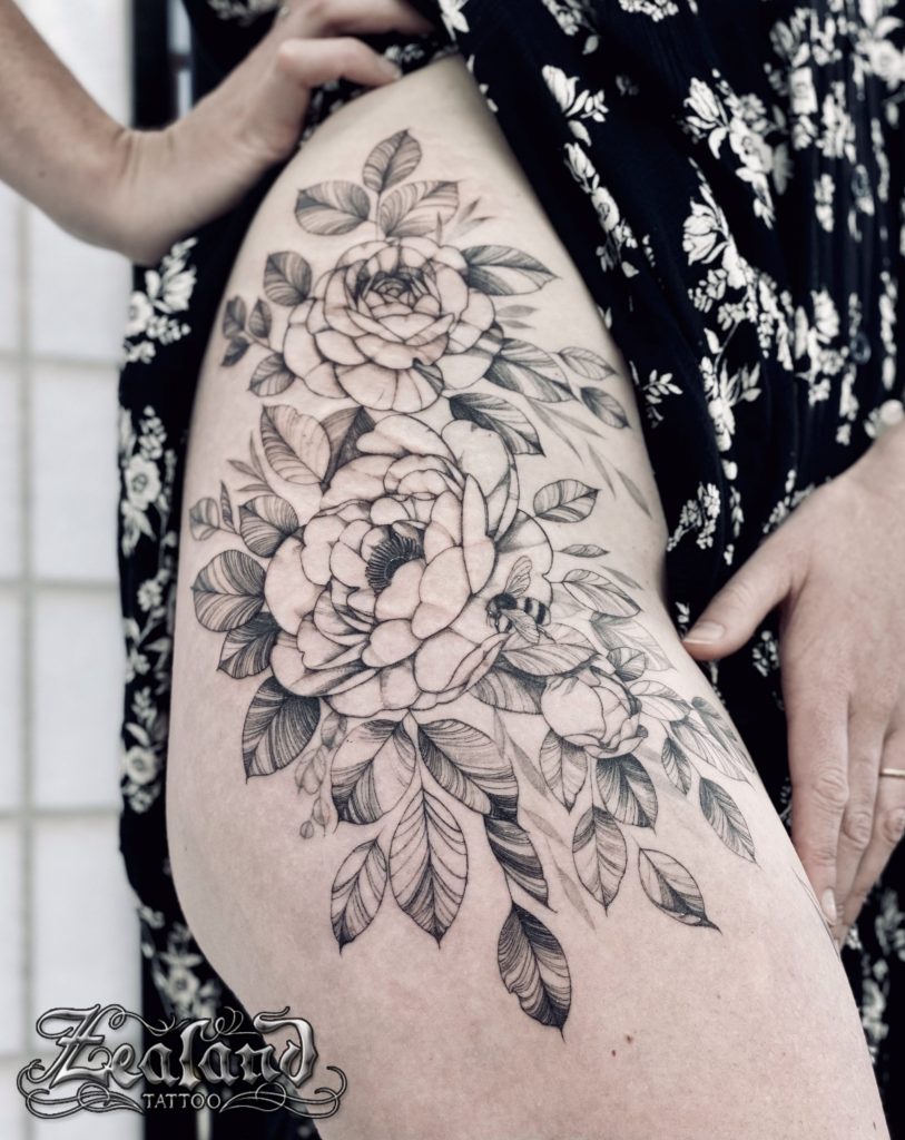 Delicate FineLine Floral Tattoo by Drew  TattooNOW